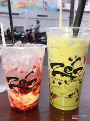 Sữa chua hạt đác và ts matcha