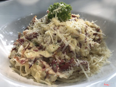 Mì spaghetti carbonara