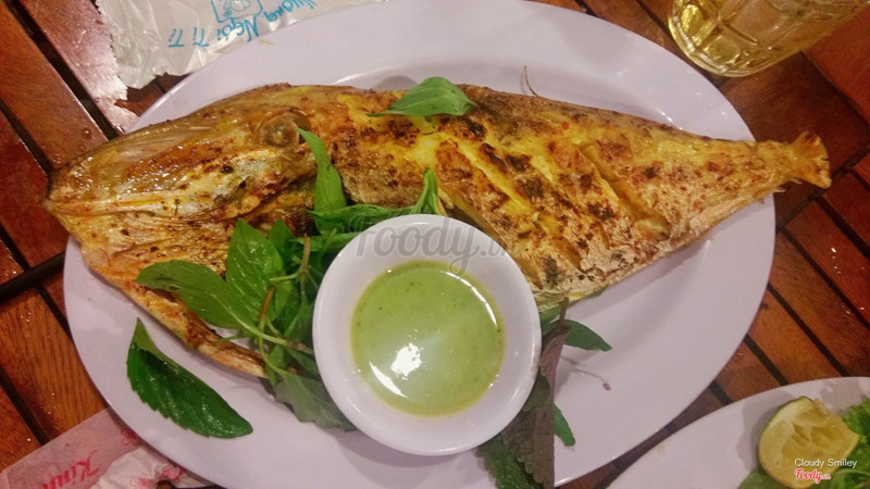 cá da bò nướng muối 105k
