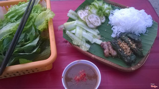 Bò lá lôt+mỡ chài (1 phần 2 loại)