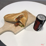 combo bánh mỳ bò kim chi + cocazero