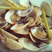 nghêu hấp xả