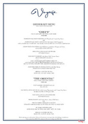 Menu Voyage