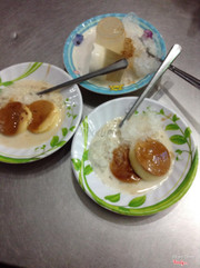 Flan, rau câu dừa