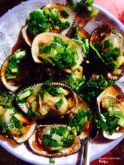 Sò lông nướng mỡ hành