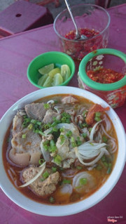 Bún giò + bò viên