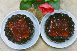 Bánh trung thu rau câu vị cafe nhân Flan 