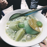 Thạch matcha caramen