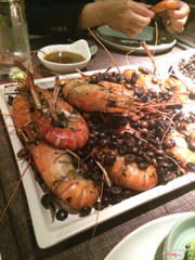 Tôm càng rang cafe