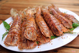 tôm tít rang muối