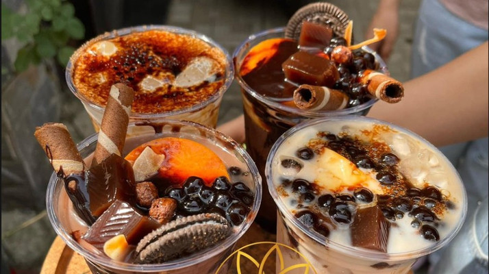 Núi Milktea - Milo Dằm Trân Châu Flan, Trà Sữa & Trà