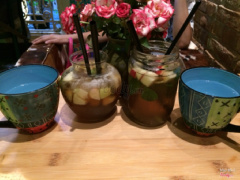 Trà đào bạc hà