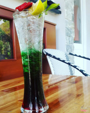 soda bạc hà và dâu