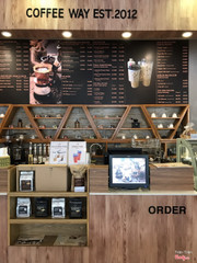 Order counter at Coffee way 