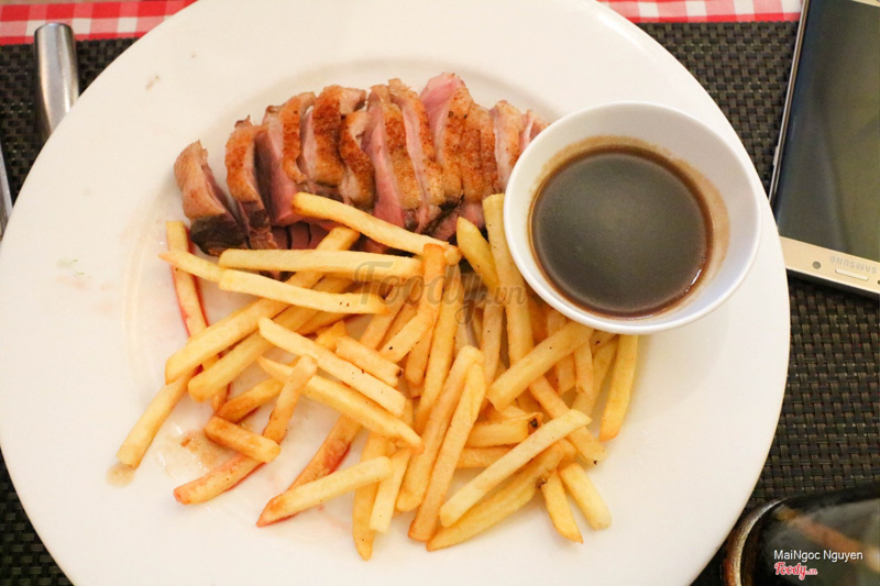 lườn vịt với mật ong và balsamic