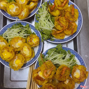 Bánh căn trứng, tôm trứng , tôm