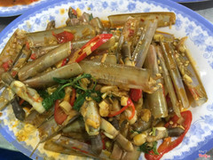 Ốc móng tay xào sả ớt