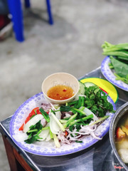 Mực cơm hấp