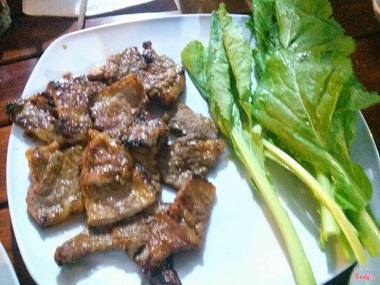 Vú heo nướng