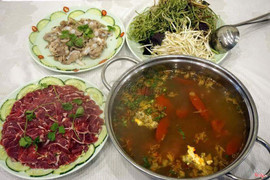 Lẩu riêu cua bắp bò