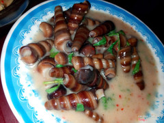 ốc đinh xào dừa