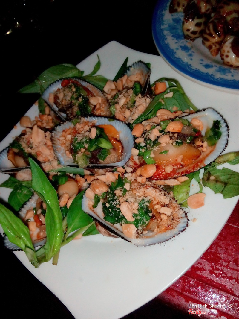 sò lông nướng mỡ hành