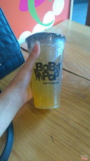 Trà gạo nâu + Thủy tinh chanh dây