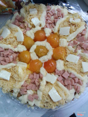 Bông lan trứng muối sốt phô mai 120k