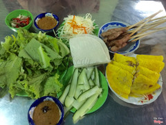 bánh xèo + nem lụi