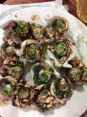 Sò quạt nướng mỡ hành