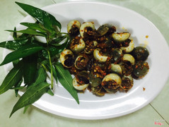 Ốc mỡ rang muối ớt