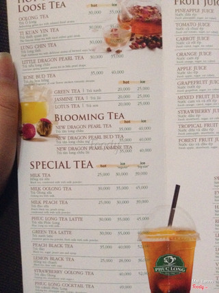 phuc long menu