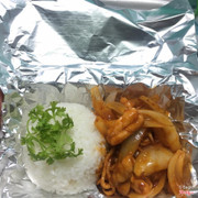 Cơm mực xào cay