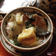 Eel Tofu Soup with Bun