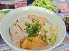 Bún chả - chả chiên & chả hấp