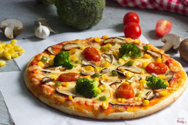 Pizza nấm rau củ