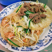 Bánh xèo tôm nhảy + bánh xèo bò