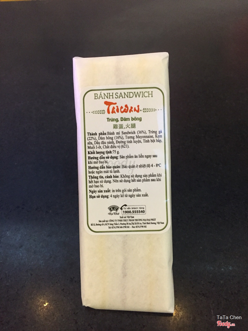 Sanwich Trứng Dăm Bông