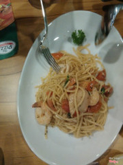 Spaghetti spicy seafood