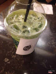 Green tea latte cold