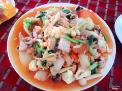 Đậu hũ hải sản 