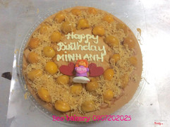 bánh trứng muối 30 cm cho tiệc sinh nhật hoành tráng không ngán . Giá 240 k 