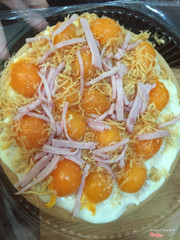 bánh bông lan trứng muối sốt phomai