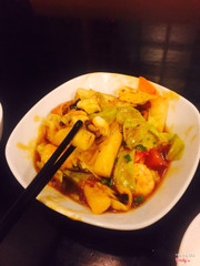 Tokkboki xào hải sản