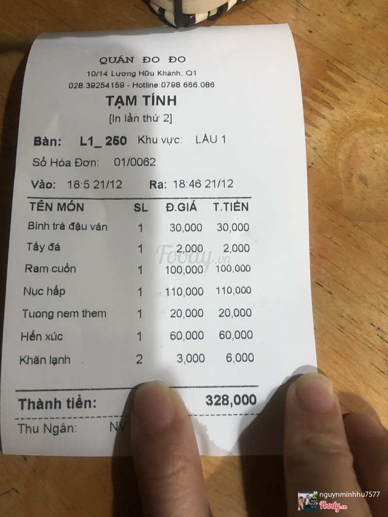 Và tính tiền đầy đủ