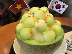 bingsu dưa lưới