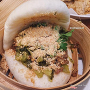 bánh bao thịt xé