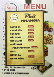 Còn đây là Menu nhỏ đây