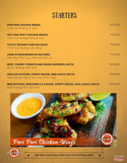 Thực đơn mới nhất 2017