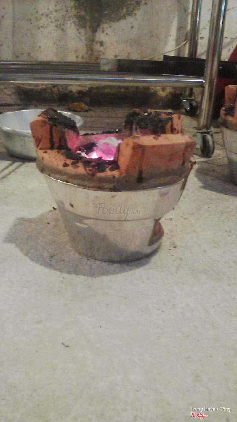 lò than sẽ được chuẩn bị sẵn cho bạn